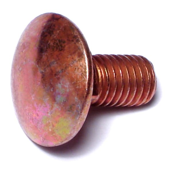 Midwest Fastener Carriage Bolt, Square Neck, 1.25mm (Coarse), 16 mm L, Steel, Red Rinsed Zinc, 20 PK 31181 - main